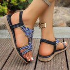 🔥 Last Day 50% Off — Rhinestone Flower Sandals ✨