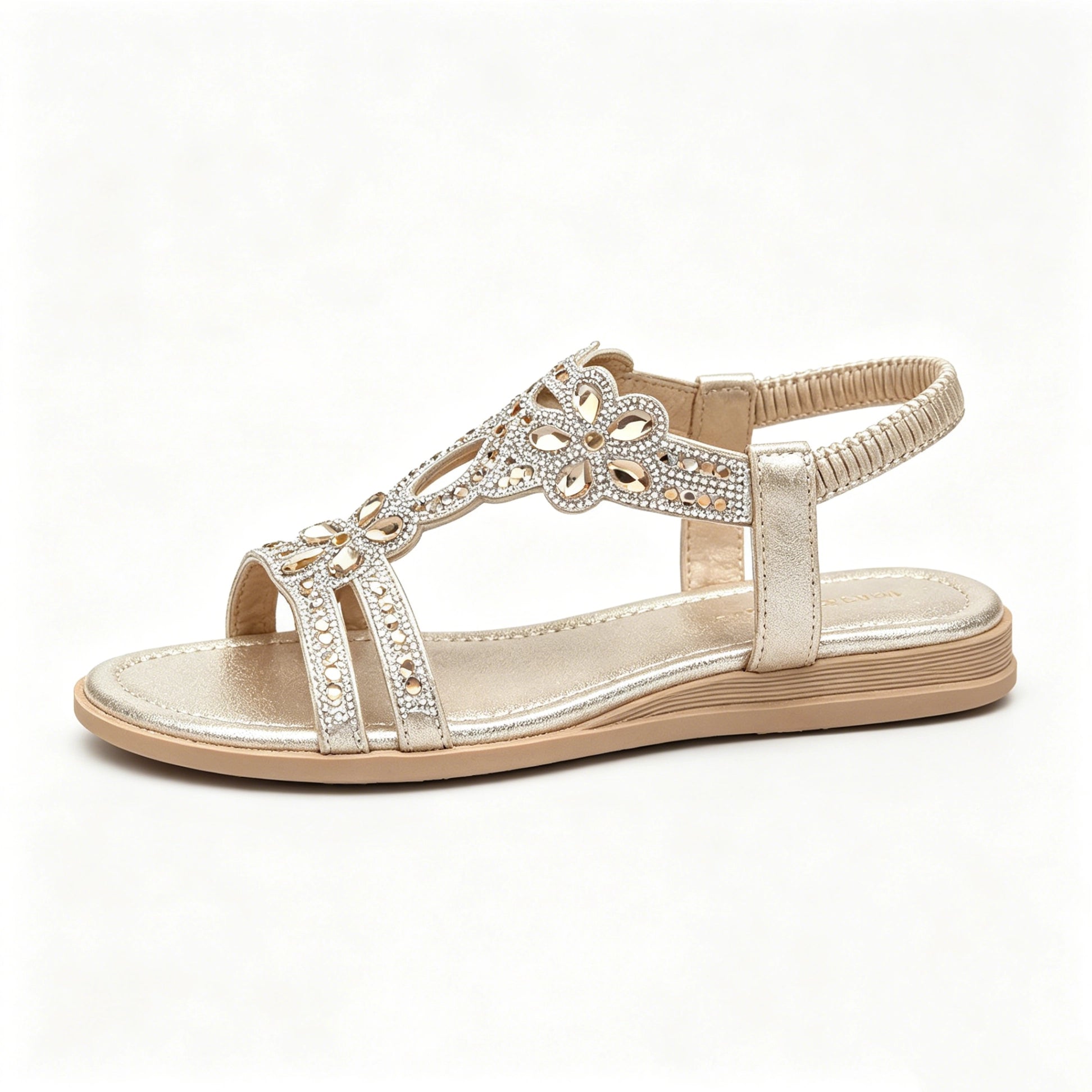 🔥 Last Day 50% Off — Rhinestone Flower Sandals ✨