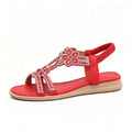 🔥 Last Day 50% Off — Rhinestone Flower Sandals ✨