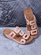 Women's Soft-Soled, Chunky-Heeled Studded Open-Toe Sandals in an Elegant Checkered Sequin Design—Perfect for parties, school, sports, the beach, bohemian looks, casual wear, cute outfits, weddings, and sexy nightclub looks